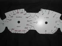 Tachoscheiben im Alulook f. BMW E 46